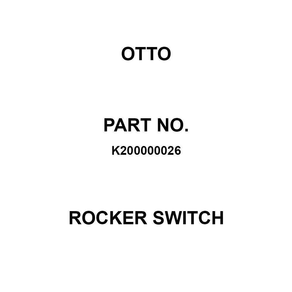 Otto Sealed Rocker Switch 5 & 16 Amp Panel Mount Rocker Actuator, K200000026