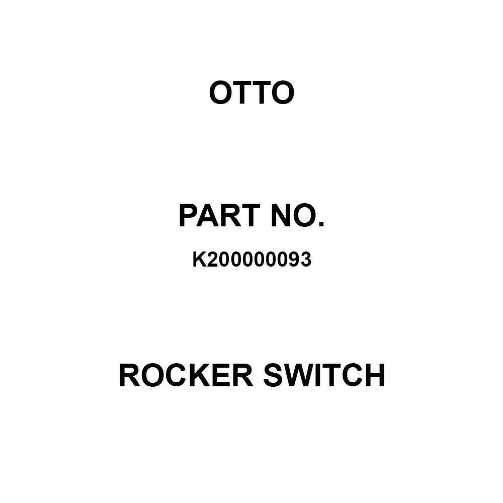 Otto Sealed Rocker Switch 5 & 16 Amp Panel Mount Rocker Actuator, K200000093