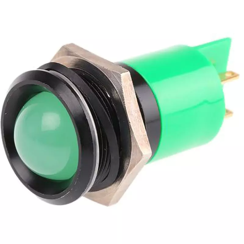 RS PRO LED Indicator Light 20 mA Rated Current Green, 212-345