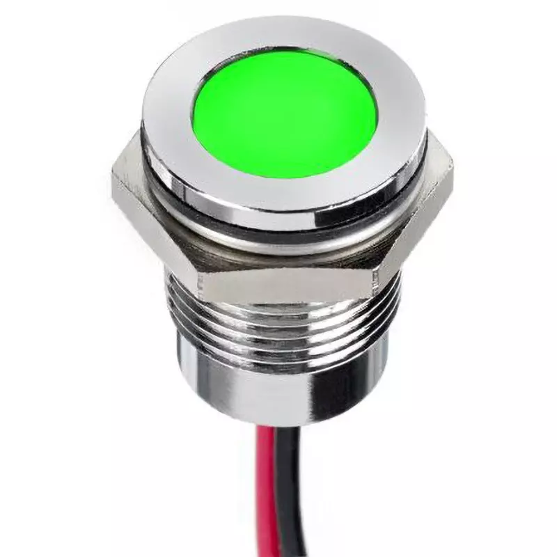 RS PRO LED Indicator Light 20 mA Rated Current Green, 130-1096