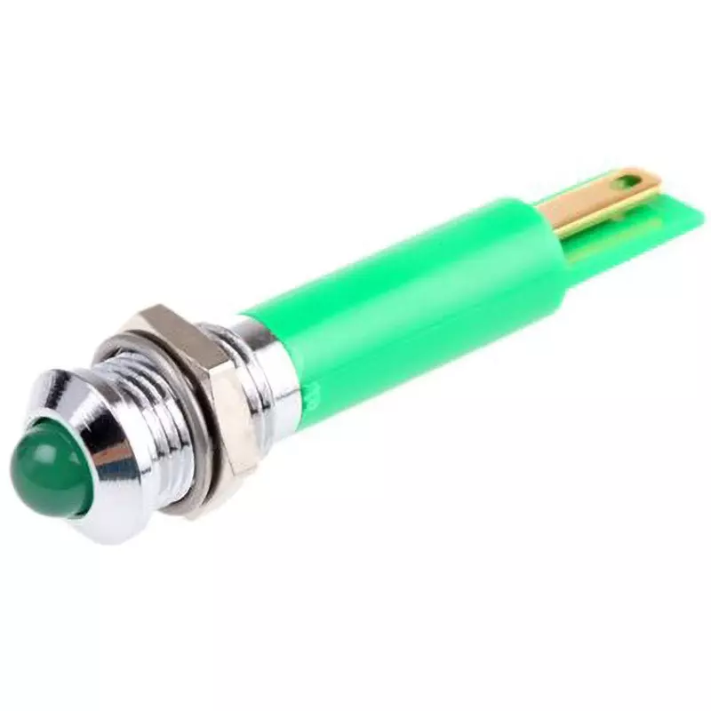 RS PRO LED Indicator Light 20 mA Rated Current Green, 211-257