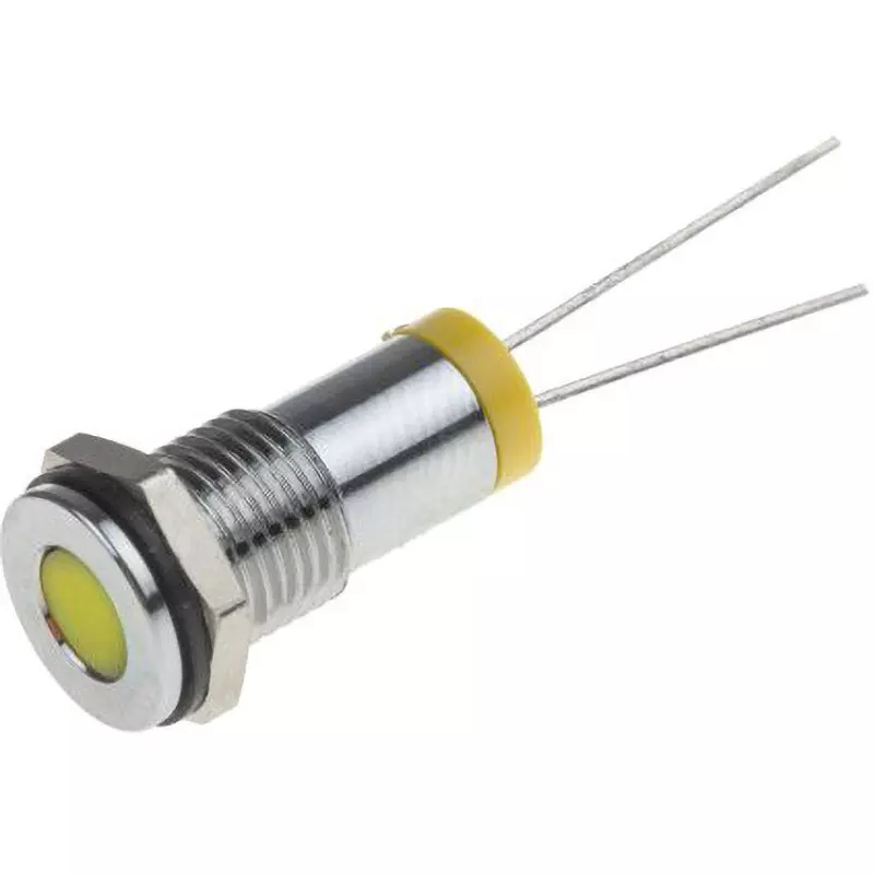 RS PRO LED Indicator Light 20 mA Rated Current Yellow, 700-1656