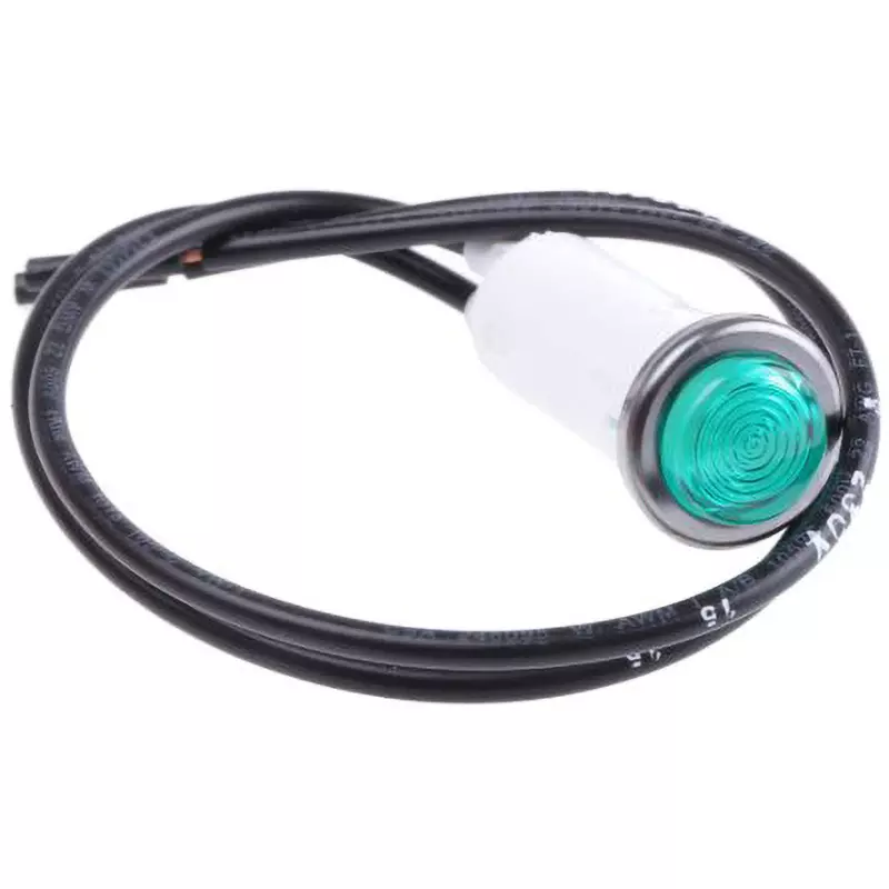 ARCOLECTRIC (BULGIN LIMITED) Arcolectric Indicator 230 ac Rated Voltage 12.7 mm Mounting Hole Green Light, L006700NAM