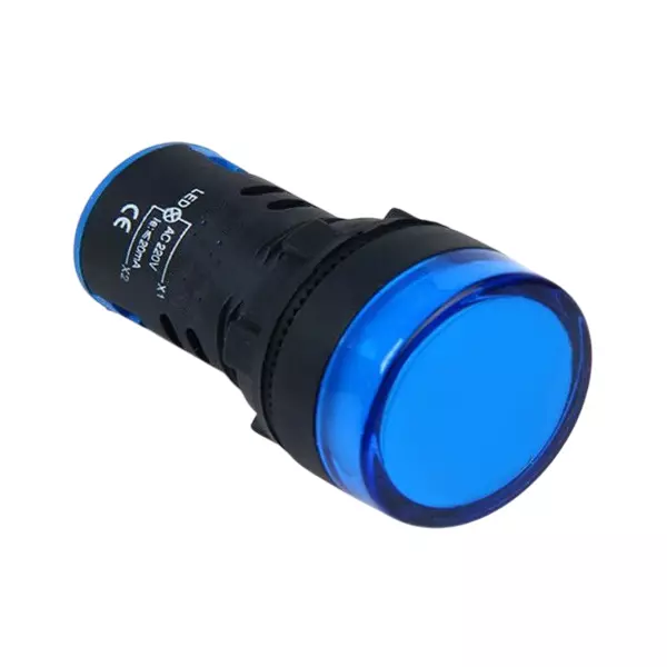 Sibass Electric Pilot Lamp Blue 16 mm Diameter 24/220 V AC, SE-TA16-C (Pack of 200)