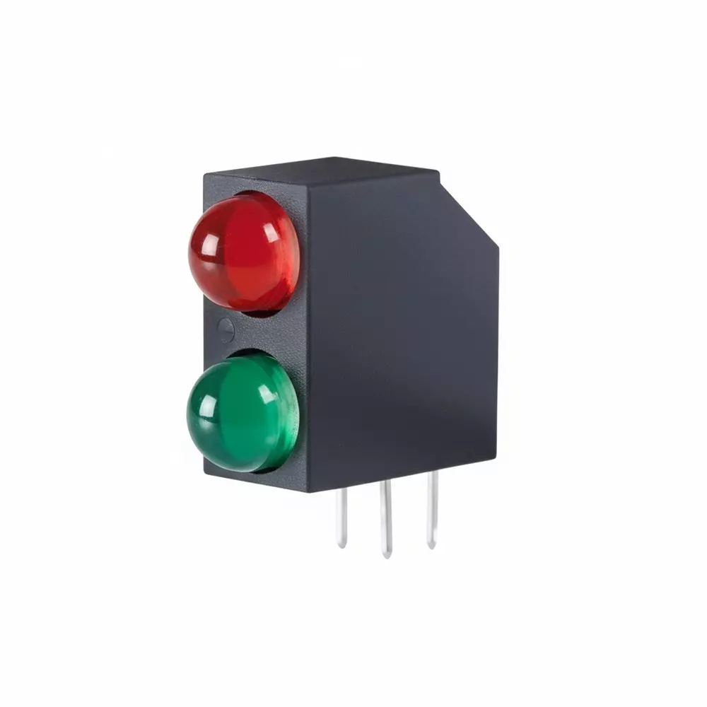 KINGBRIGHT LED Circuit Board Indicator Red & Green Illumination Color 5 mm LED Size 10 mA If - Forward Current, WP73EB/IGDA