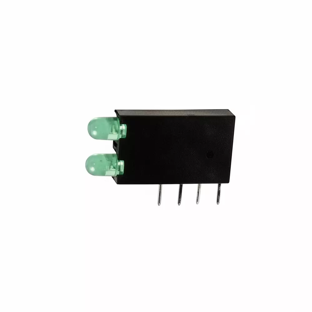 KINGBRIGHT LED Circuit Board Indicator Green Illumination Color T-1 (3 mm) LED Size 10 mA If - Forward Current, WP934RT/2GD