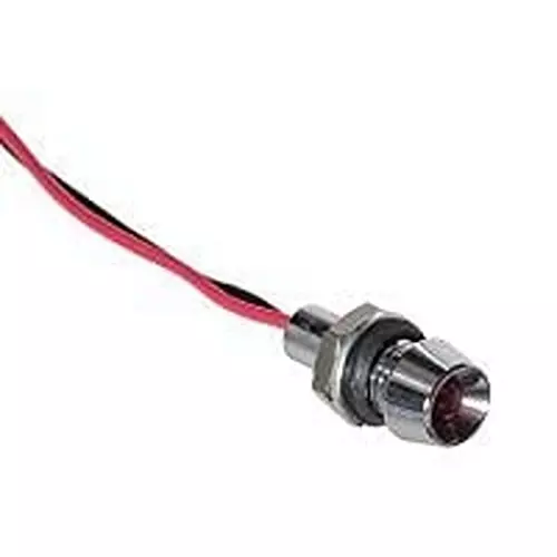 VCC LED Panel Mount Indicator Red Panel Mount 12 V Vf - Forward Voltage 19 mA If - Forward Current, L60D-R12-W