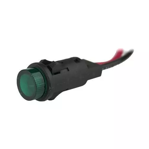 VCC LED Panel Mount Indicator Green Snap-In Mount 12 V Vf - Forward Voltage 15 mA If - Forward Current, P81W-G12H-CG