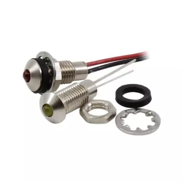 VCC LED Panel Mount Indicator Red 660 nm Wavelength/Colour Temperature, CDLB-1-2702-9920-I
