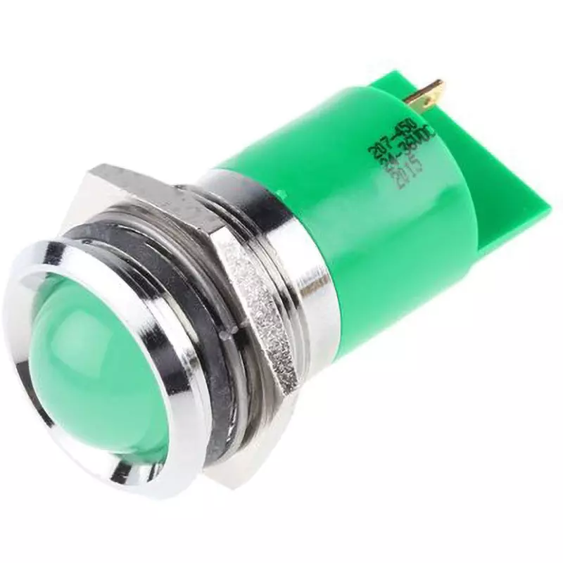 RS PRO LED Indicator Light 10 mA Rated Current Green, 207-450
