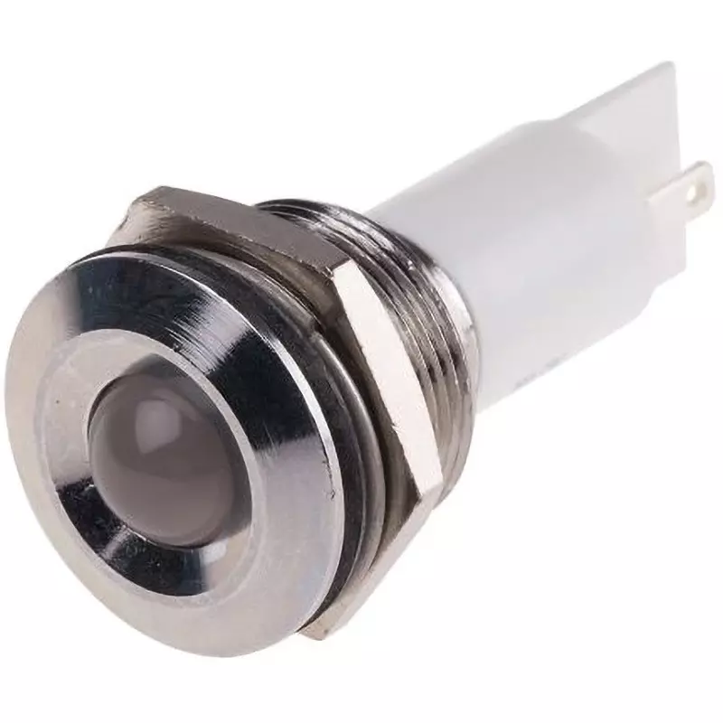 RS PRO LED Indicator Light 20 mA Rated Current White, 208-526
