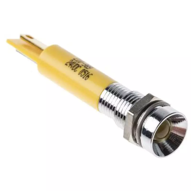 RS PRO LED Indicator Light 20 mA Rated Current Yellow, 210-989