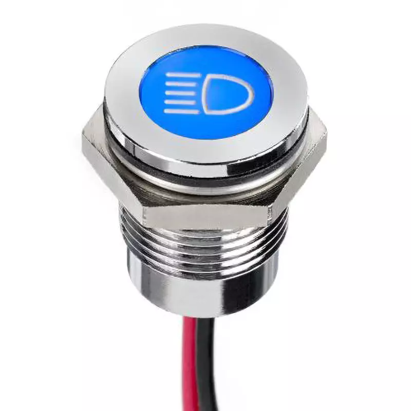 APEM LED Indicator Light 20 mA Rated Current 12 DC Rated Voltage 14 mm Mounting Hole, Q14F5CXXB12E-0AJ