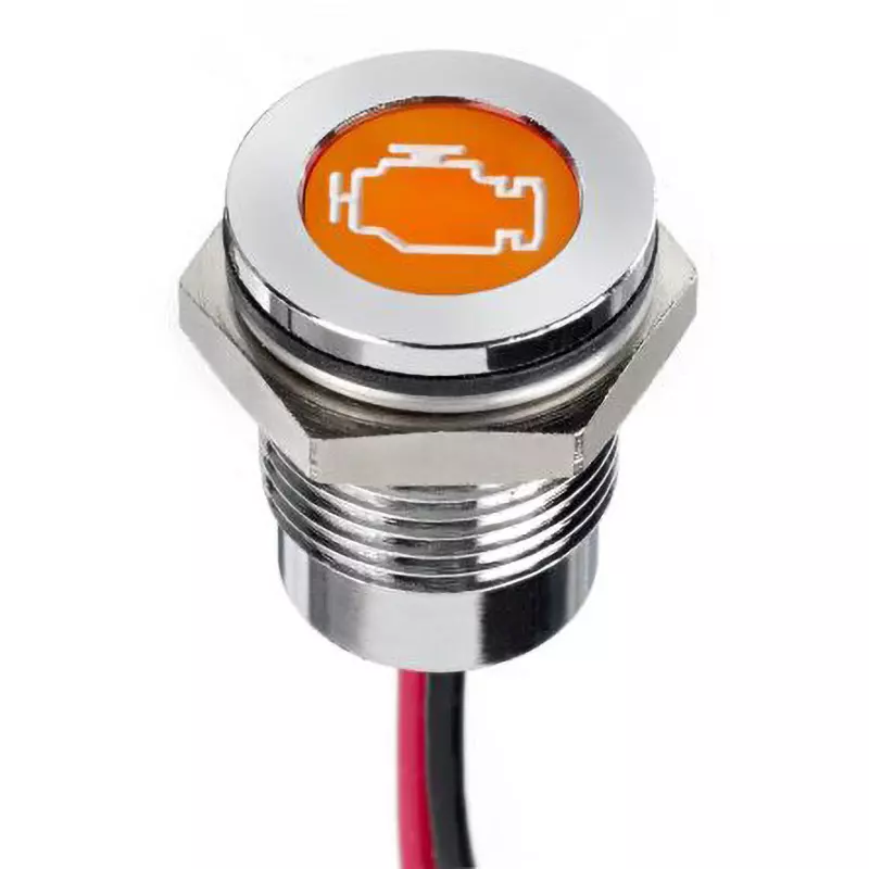APEM LED Indicator Light 20 mA Rated Current 12 DC Rated Voltage 14 mm Mounting Hole, Q14F5CXXO12E-040