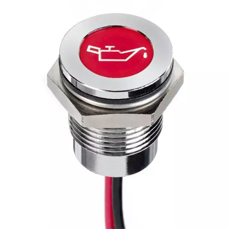 APEM LED Indicator Light 20 mA Rated Current 12 DC Rated Voltage 14 mm Mounting Hole, Q14F5CXXR12E-0GP