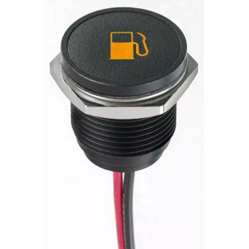 APEM LED Indicator Light 20 mA Rated Current 12 DC Rated Voltage 16 mm Mounting Hole, Q16F5BXXH012E-3FP