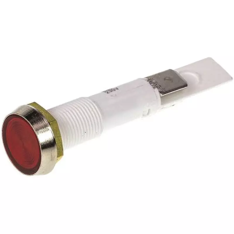 ARCOLECTRIC (BULGIN LIMITED) Arcolectric Indicator 230 ac Rated Voltage 10 mm Mounting Hole Red Light Colour, C027500NBB