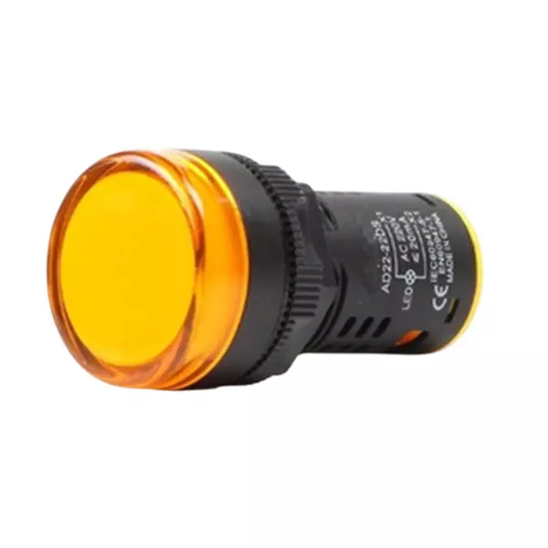 Sibass Electric Pilot Lamp Yellow 16 mm Diameter 24/220 V AC, SE-TA16-C (Pack of 200)