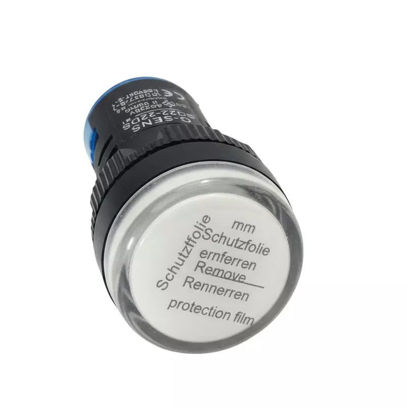 G-SENS LED Indicator 22.5 mm ABS Round 240 V AC White, AD22-22DS
