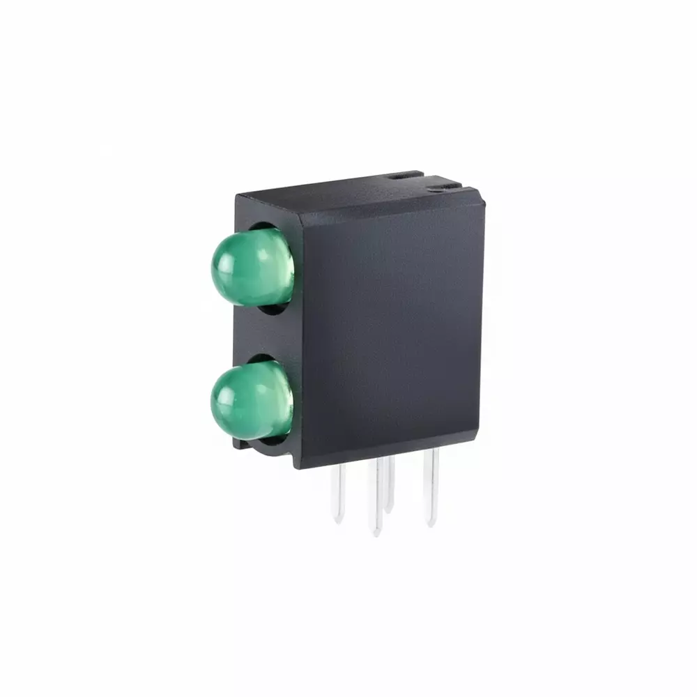 KINGBRIGHT LED Circuit Board Indicator Green Illumination Color T-1 (3 mm) LED Size 20 mA If - Forward Current, WP934FG/2GD