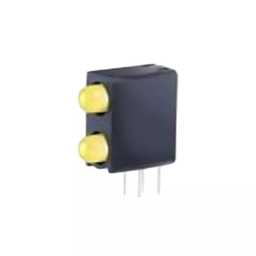 KINGBRIGHT LED Circuit Board Indicator Yellow Illumination Color T-1 (3 mm) LED Size, WP934FG/2YD