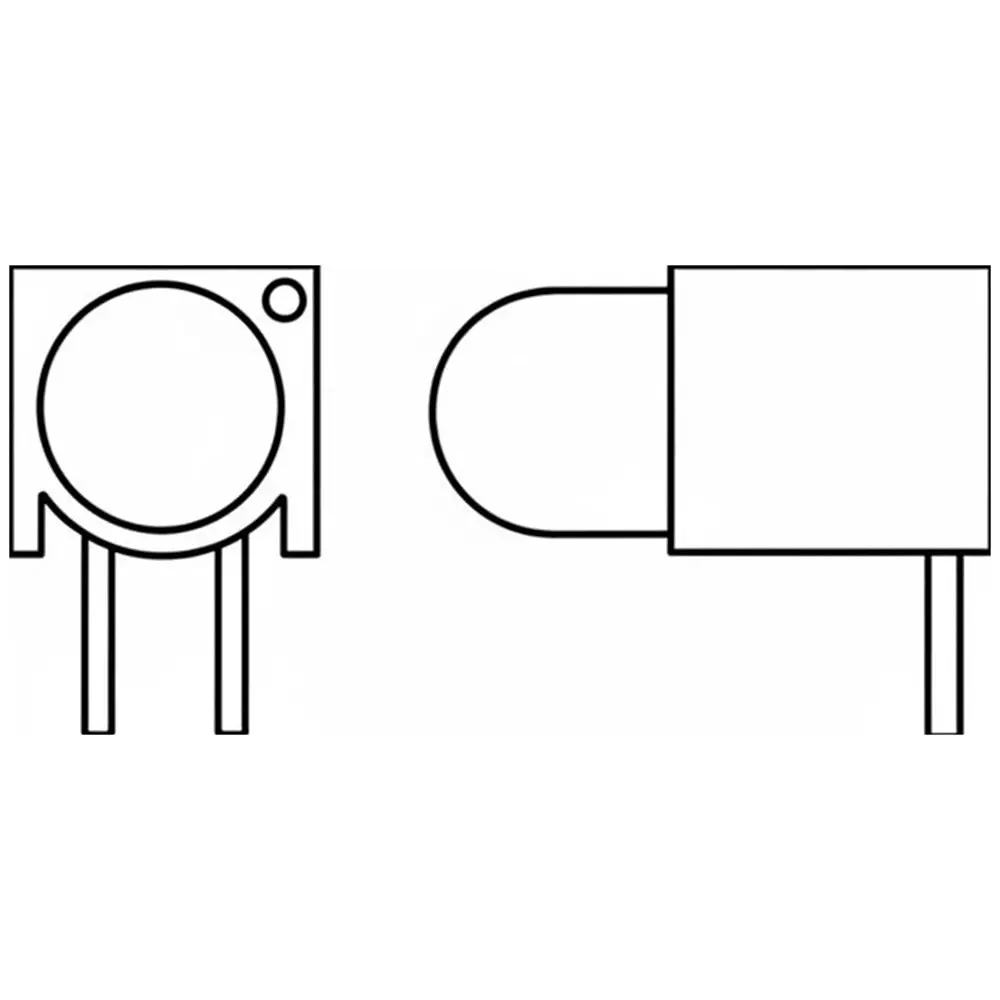 DIALIGHT 550 Series LED Circuit Board Indicator Red Illumination Color 20 mA If - Forward Current, 550-5105F