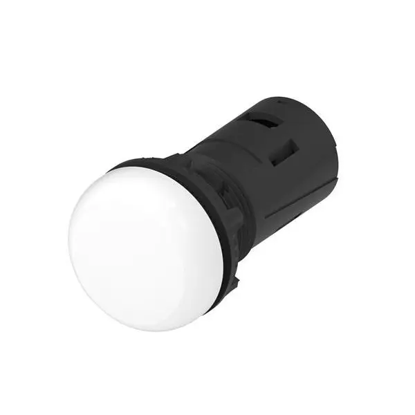 TE CONNECTIVITY LED Indicator Light Panel Mount White, 2-2489541-9