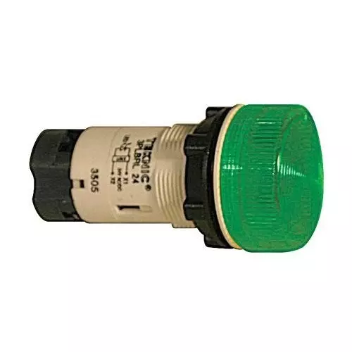 ALTECH Pilot Light Panel Mount Screw Green 12 V AC/DC, 3PLBR3L-012