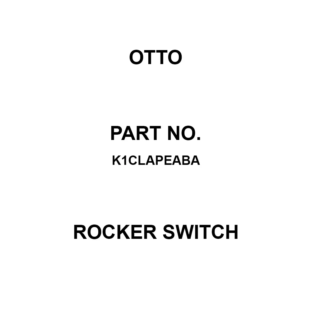 Otto Sealed Rocker Switch 5 & 16 Amp Panel Mount Paddle Actuator, K1CLAPEABA
