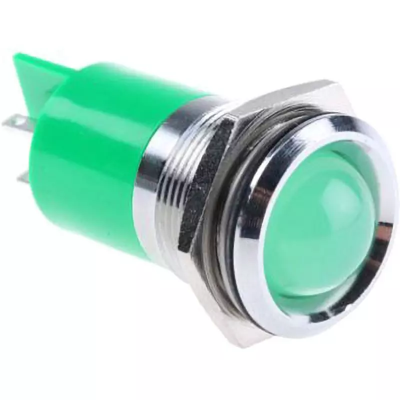 RS PRO LED Indicator Light 20 mA Rated Current Green, 203-688