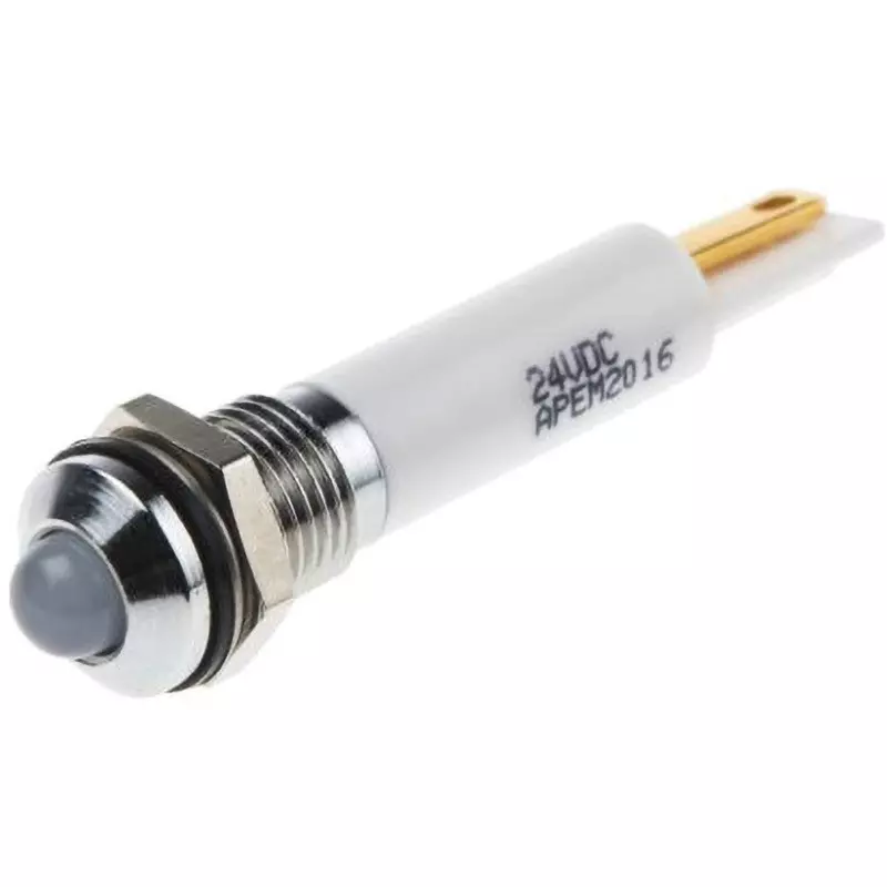 RS PRO LED Indicator Light 20 mA Rated Current White, 838-5567