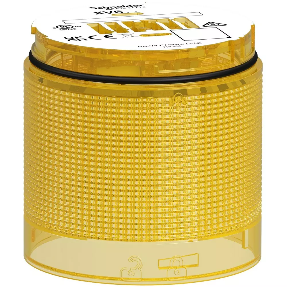 Schneider Electric LED Indicator Light Polycarbonate Resin Pale yellow, XV6C68