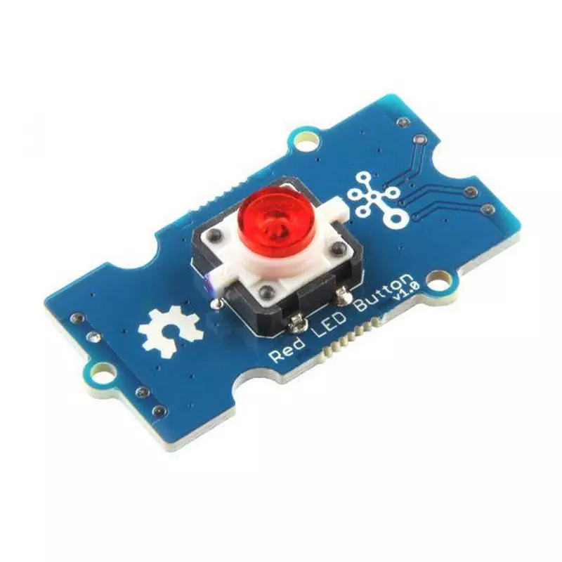 SEEED STUDIO Red LED Button 3.3V/5 V Operating Voltage, 111020044