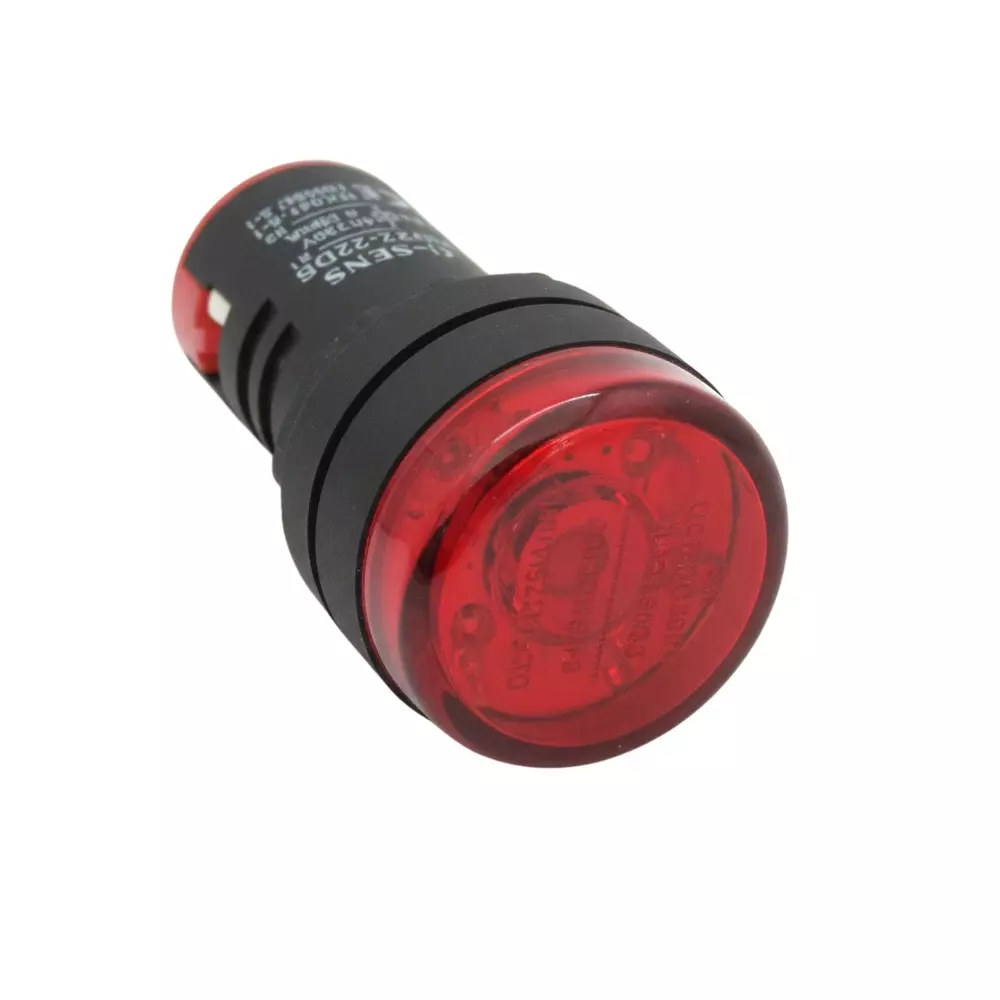 G-SENS LED Indicator 22.5 mm ABS Round 240 V AC Red, AD22-22DS