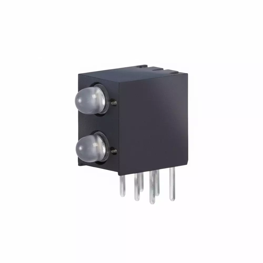 KINGBRIGHT LED Circuit Board Indicator Yellow & Green Illumination Color 3 mm LED Size 20 mA If - Forward Current, WP130WCP/2GYW