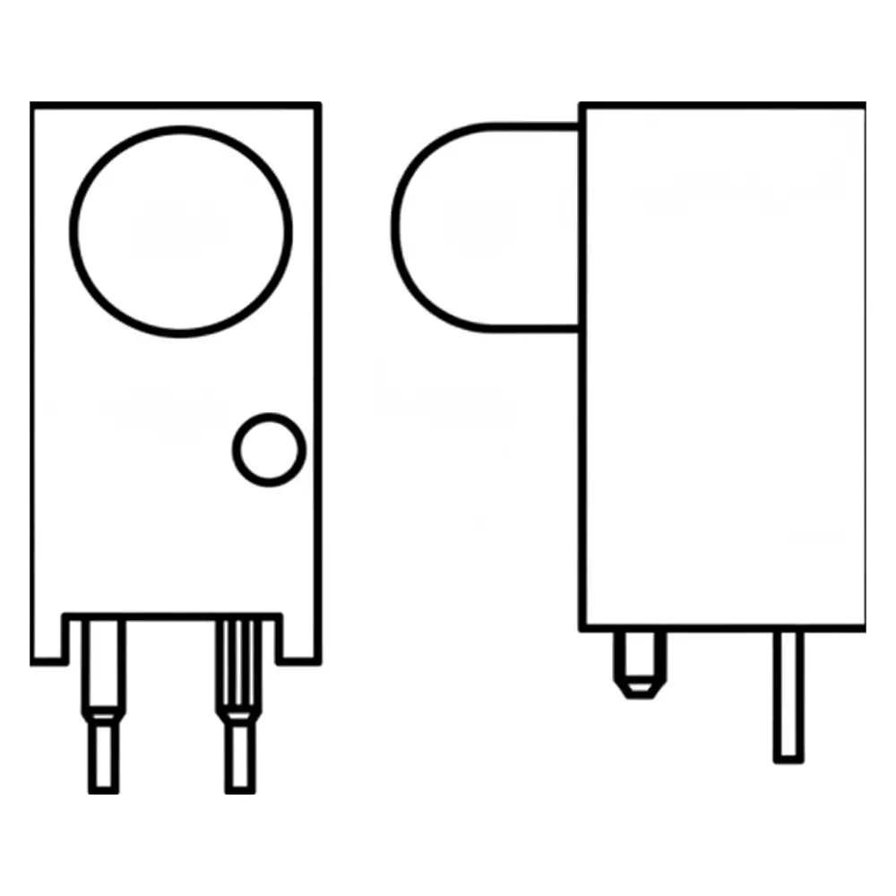 DIALIGHT 551 Series LED Circuit Board Indicator Red Illumination Color 10 mA If - Forward Current, 551-0403F