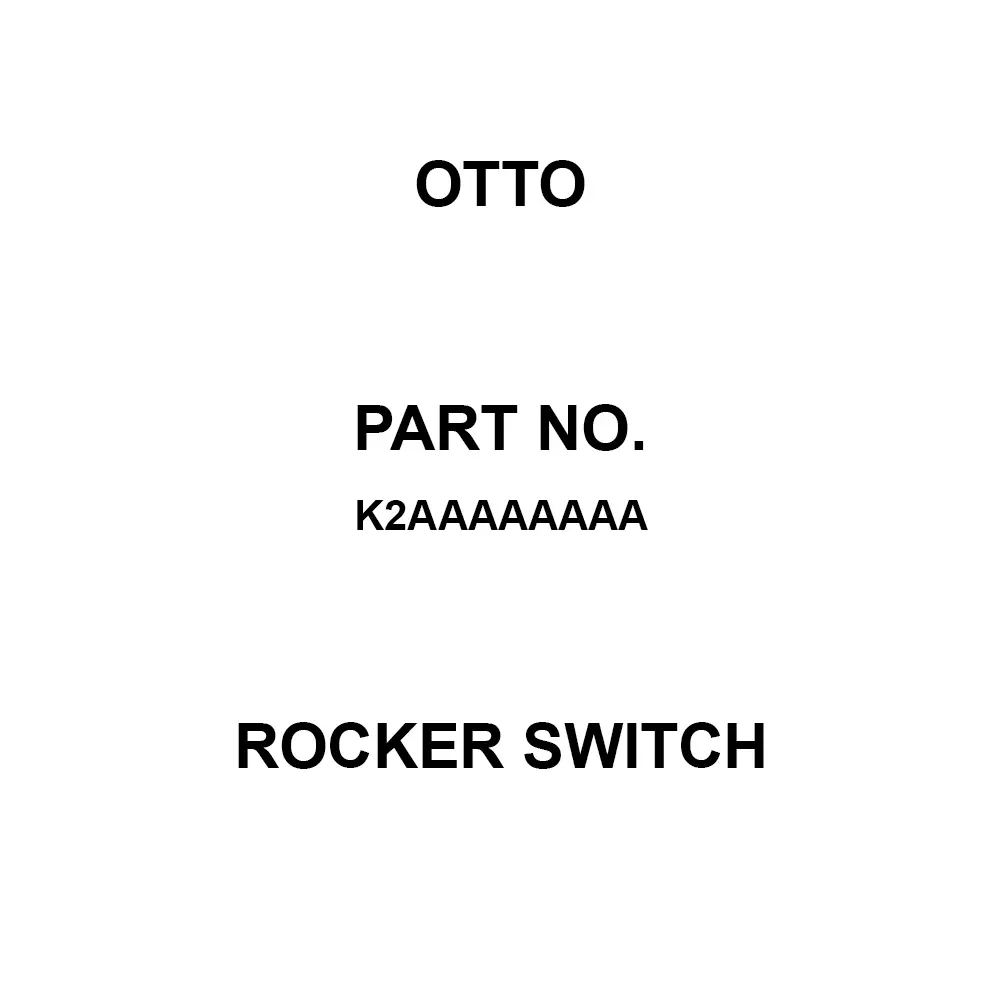 Otto Sealed Rocker Switch 5 & 16 Amp Panel Mount Rocker Actuator, K2AAAAAAAA