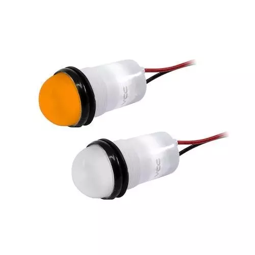 VCC LED Panel Mount Indicator Yellow 28 V Vf - Forward Voltage 20 mA If - Forward Current, PML50SYFVW