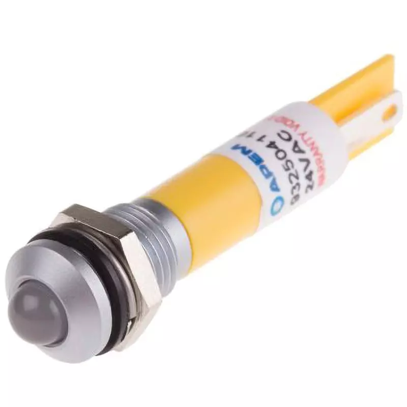 RS PRO LED Indicator Light 20 mA Rated Current Yellow, 204-956