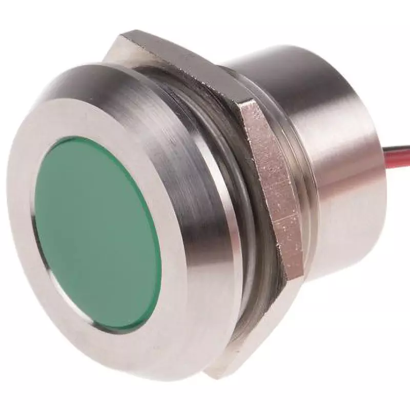 RS PRO LED Indicator Light 40 mA Rated Current Green, 123-2428