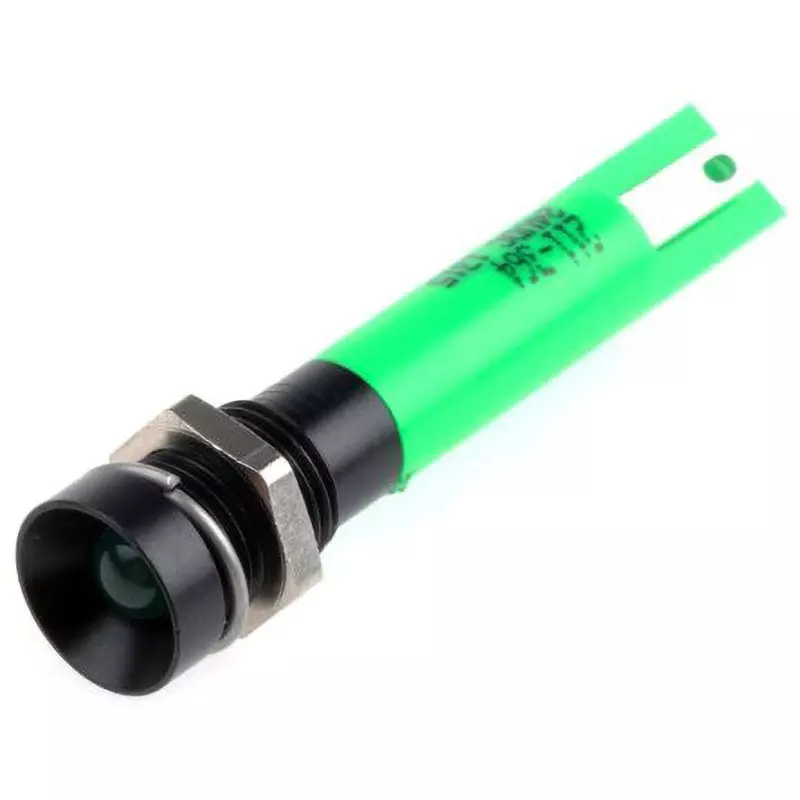 RS PRO LED Indicator Light 20 mA Rated Current Green, 211-364