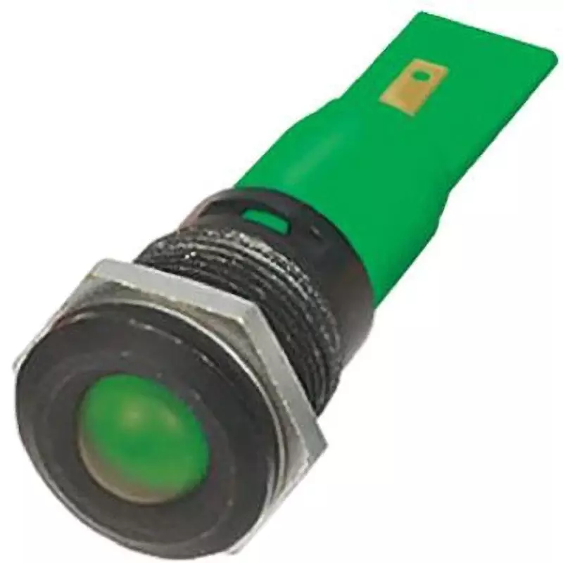 RS PRO LED Indicator Light 20 mA Rated Current Green, 205-729