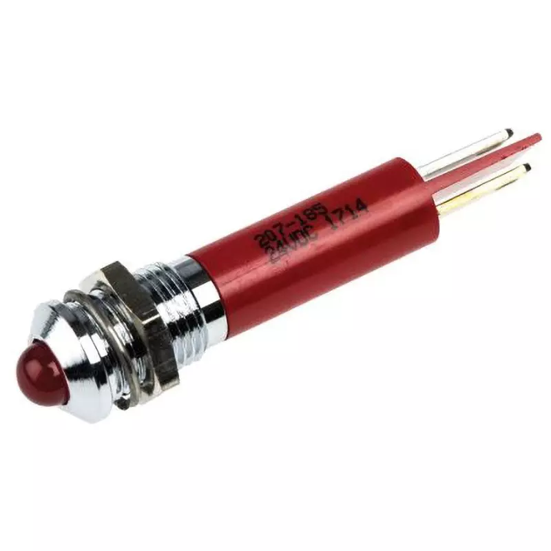 RS PRO LED Indicator Light 20 mA Rated Current Red, 207-185