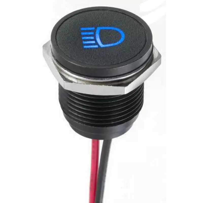 APEM LED Indicator Light 20 mA Rated Current 12 DC Rated Voltage 16 mm Mounting Hole, Q16F5BXXB12E-3AJ
