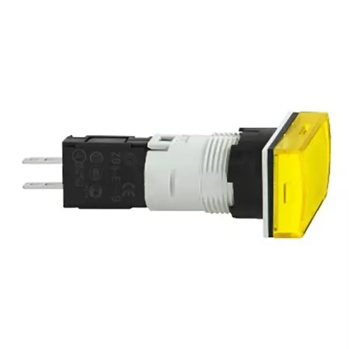 Sibass Electric Rectangle Pilot Lamp Yellow 24/220 V AC, SE-TA16-CJ (Pack of 200)