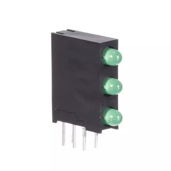 KINGBRIGHT LED Circuit Board Indicator Green Illumination Color T-1 (3 mm) LED Size 20 mA If - Forward Current, WP934SA/3GD