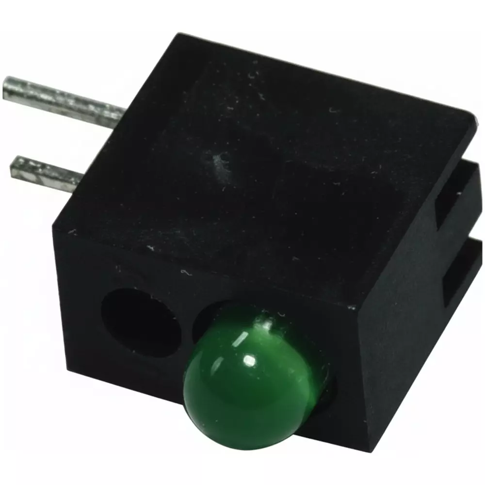 LITEON LTL-155 Series LED Circuit Board Indicator Green Illumination Color 10 mA If - Forward Current, LTL-155GHA