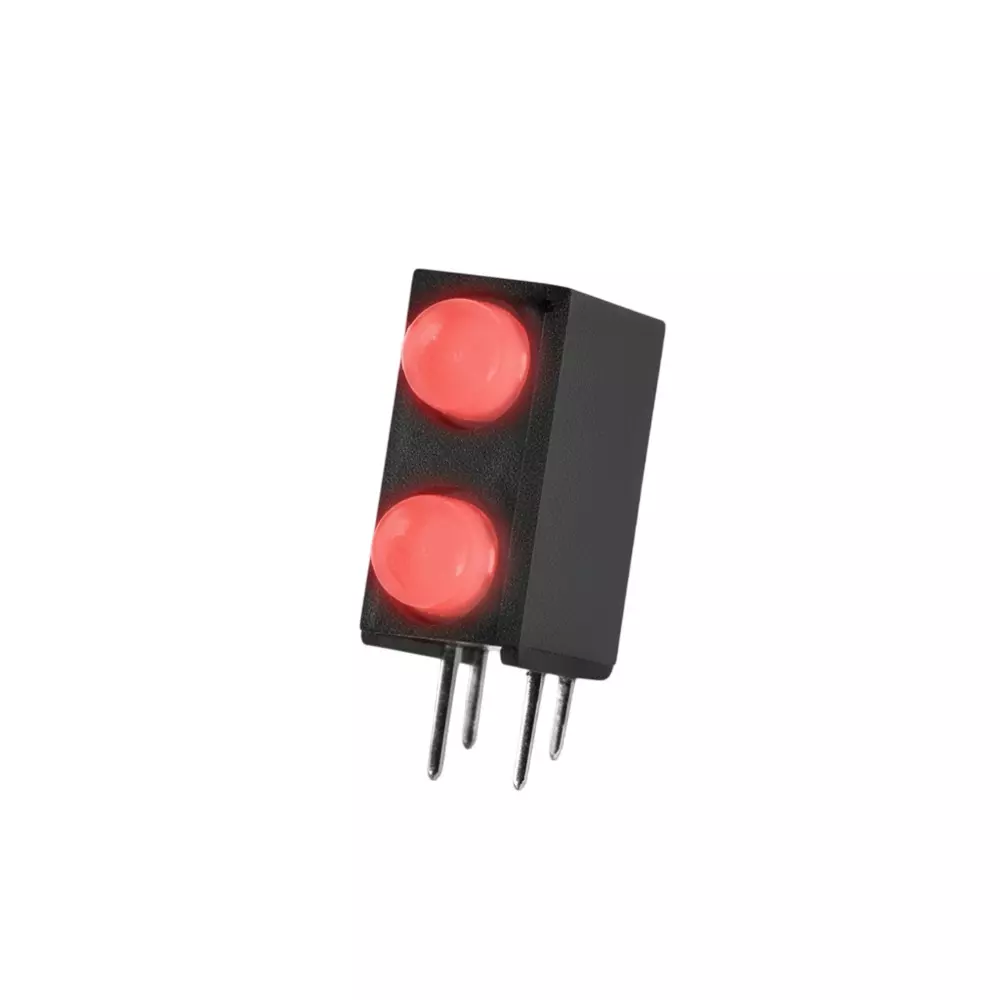 LUMEX SSF Series LED Circuit Board Indicator Red Illumination Color 20 mA If - Forward Current, SSF-LXH240IID