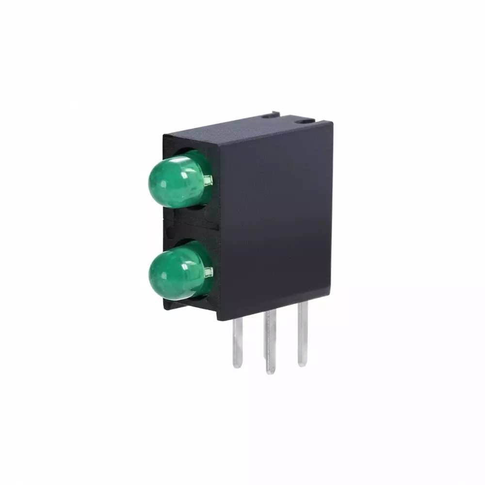 KINGBRIGHT LED Circuit Board Indicator Green Illumination Color T-1 (3 mm) LED Size 20 mA If - Forward Current, WP934EB/2GD