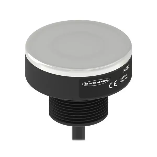 BANNER ENGINEERING LED Indicator Light Panel Mount Wire Multicolor 10 to 30 V DC, K50CL2RGB7